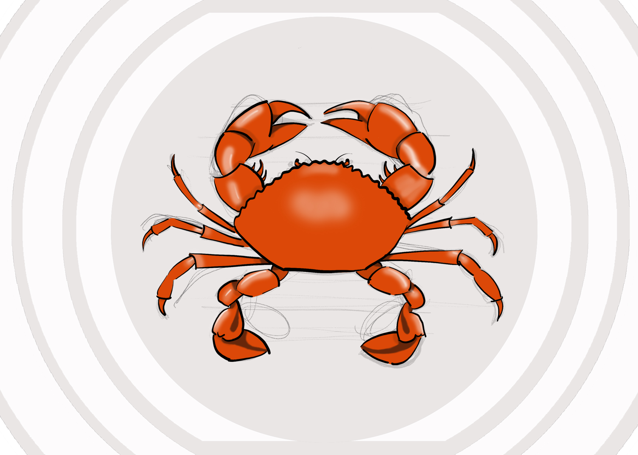 Illustration of a crab